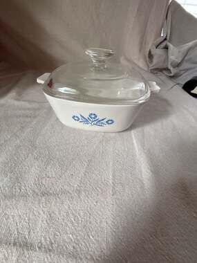 CorningWare Blue Cornflower Casserole Dish with Lid